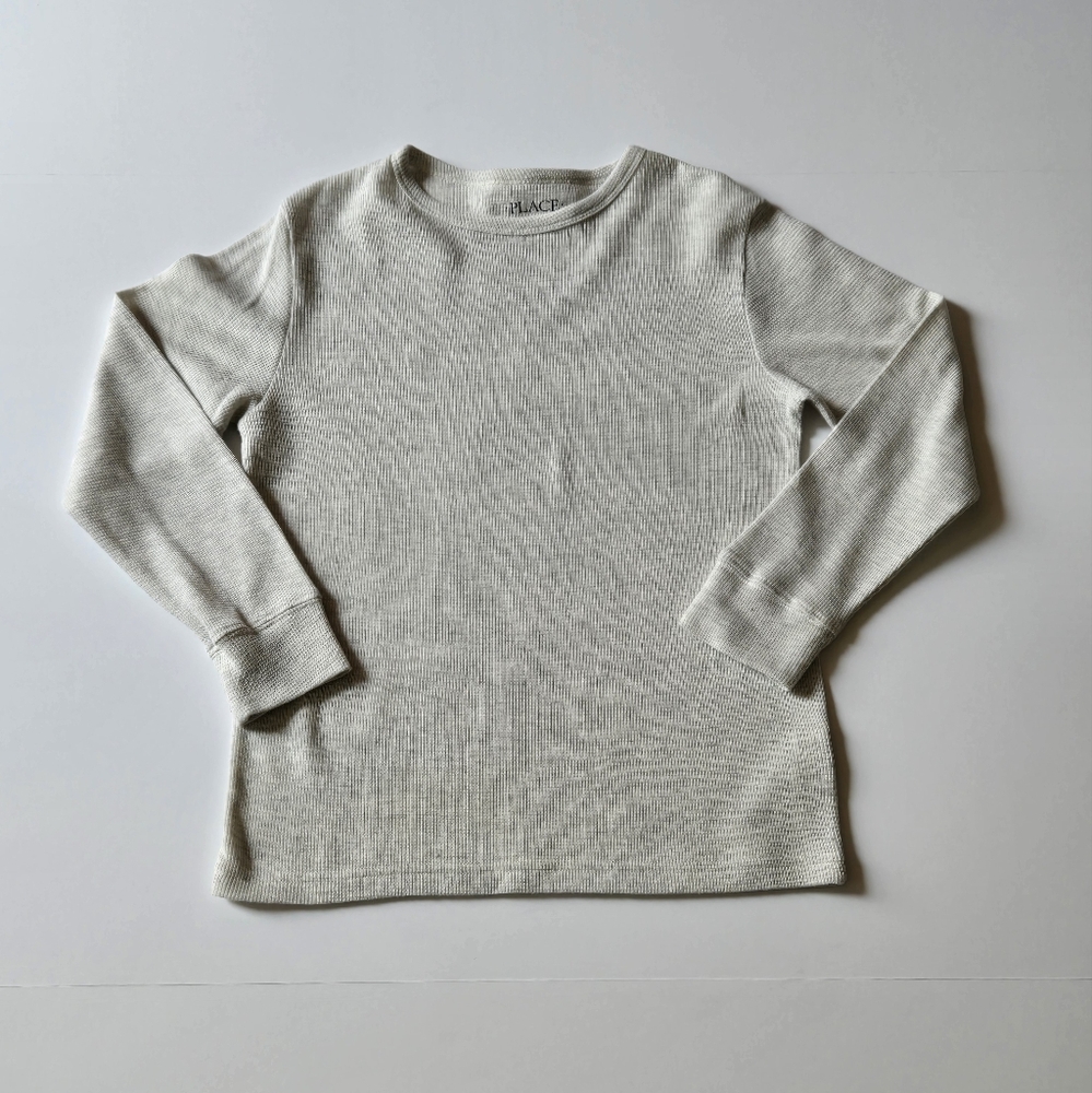 The‎ Children's Place/Light Beige and Gray/Long Sleeve Knit Top/Size M